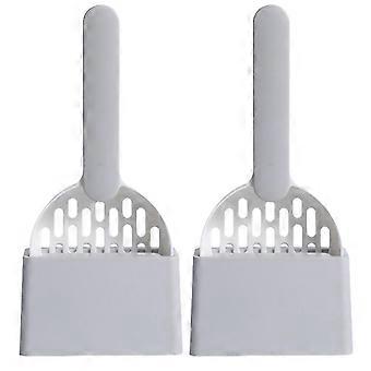 Cat Litter Scoop Cat Litter Scoop with Base Cleaning Cat Litter Box Shovel Kitten Toilet Cleaning Tools Pet Supplies A HF