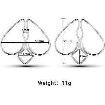 Nippel-Clip-Klemmen mit herzförmigem Design aus Edelstahl, einstellbares Gewicht