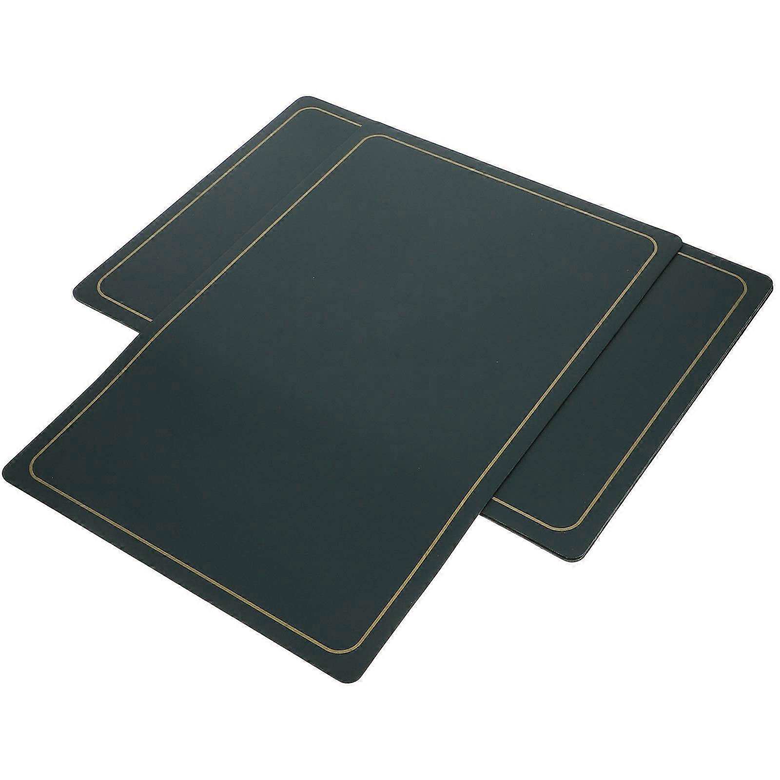 4pcs Dining Table Placemat Solid-color Table Mat PU Table Mat for Restaurant Hotel