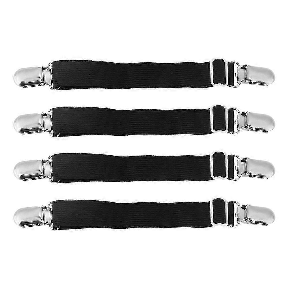 4Pcs/lot Adjustable Bed Sheet Clip Fasteners Straps Elastic Holder Fixing Clamp