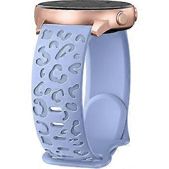 Leopard Engraved Samsung Watch Straps Compatible with Samsung Galaxy Watch 6/5/5 Pro/4 20MM