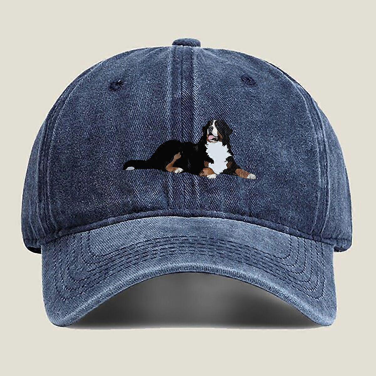 Bernese Mountain Dog Washed Baseball Cap
