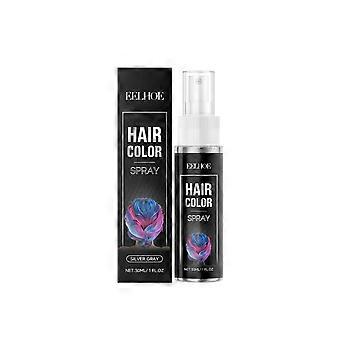 Temporary Hair Spray, 2 Silver - Gray, Easy to Color, Moisturizing, Portable