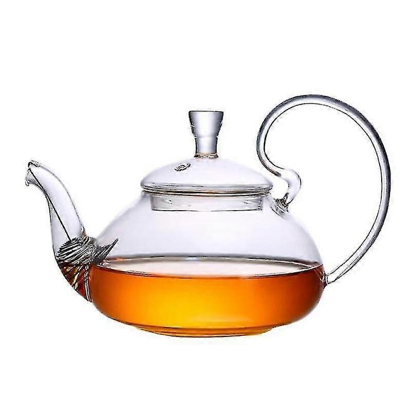 Borosilicate glaskedel med glaslåg, 600 ml