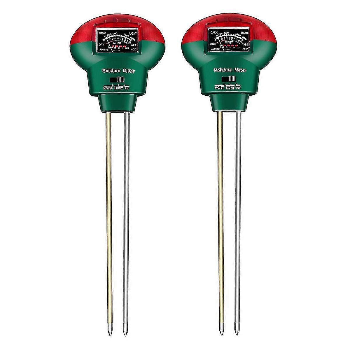 2 Pack Soil Moisture Meter Soil Moisture Ph Light Test Kit Compatible With Farm