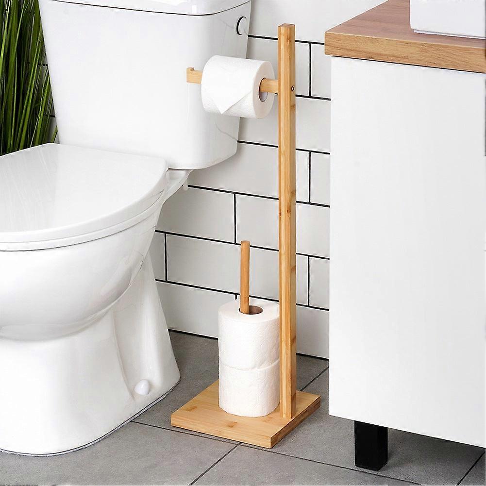 Toiletpapirholder i træ, 70 cm