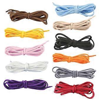 1 Pair Sneaker Shoelaces Wear-resistant Elastic with Metal Buckles Lock Shoe Laces for Slip On Shoes