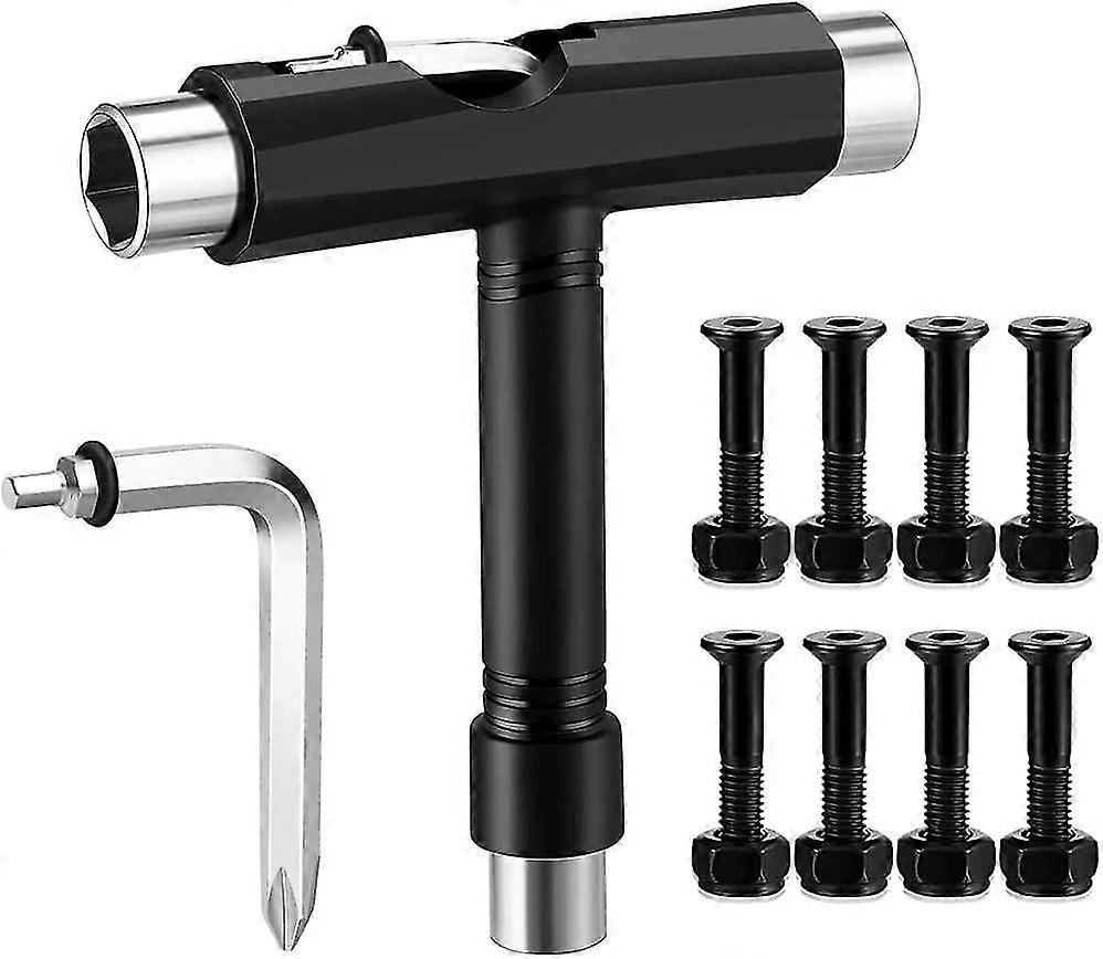 All-in-one skateboard tool, portable multi-function skateboard tool