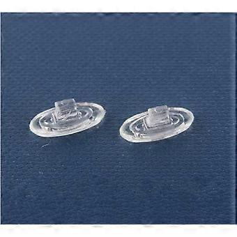 Vervangende neuspads van transparant siliconenrubber, compatibel met brillenmonturen OX5079 OX5038 OX5066 OX5088 OX3102 OX5040 OX5042, 3 paar
