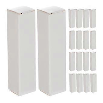 50Pcs Kraft Paper Lipstick Storage Box for Lip Balm Reusable White Pack