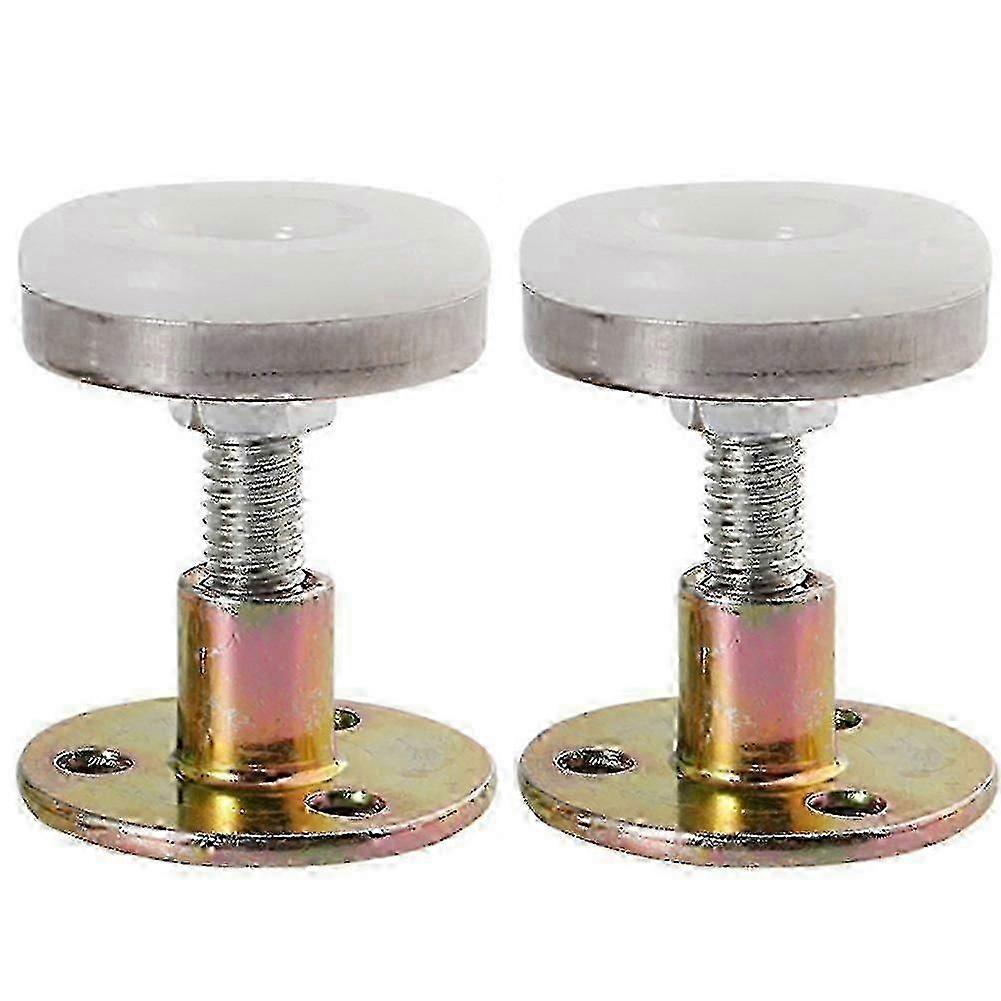 Heavy Duty Adjustable Bed Frame Stabilizer Brackets, 2-Pack Threaded Anti-Shake Telescopic Wall Support