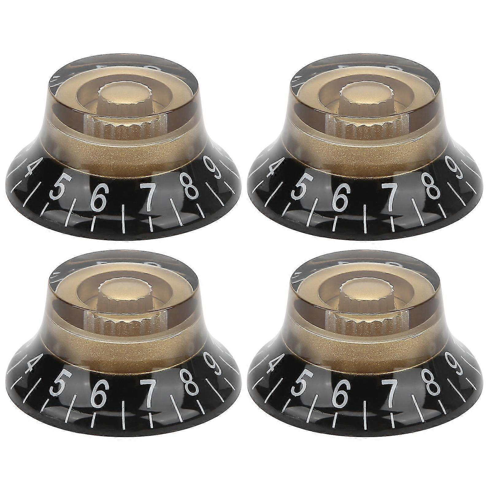 4Pcs Top Hat Knobs Electric Guitar Volume Tone Control Potentiometer compatible with EPI/LP Accessories