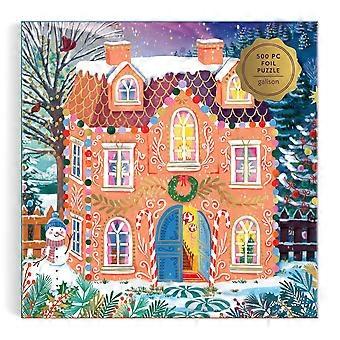 Galison Home Sweet Holidays Foil Jigsaw Puzzle (500 Pieces)