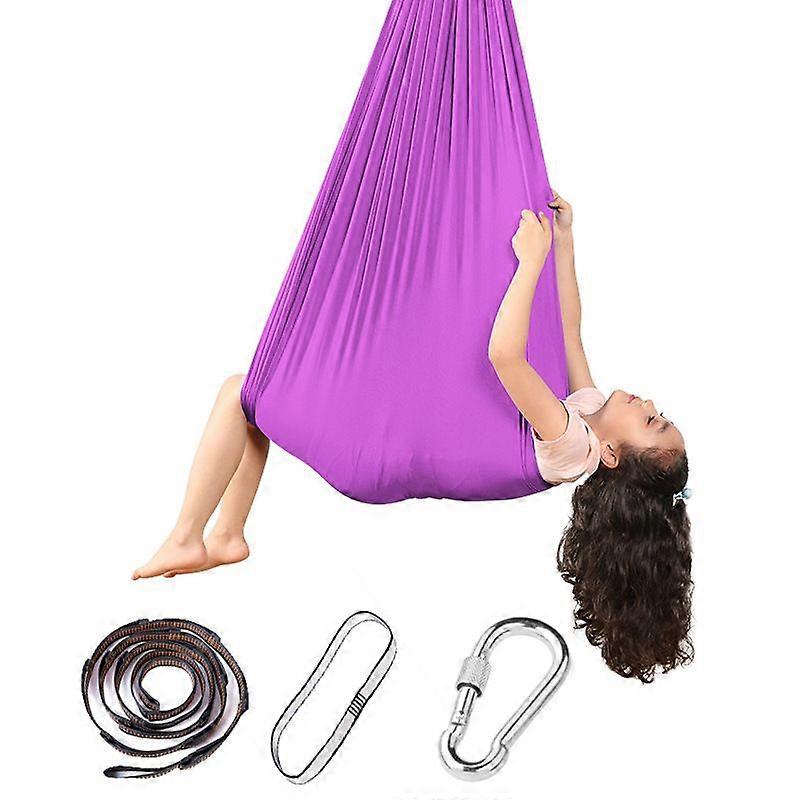 Barn Elastisk Yoga Hängmatta Gunga Sensorisk Terapi Snuggle Gunga Gos Autism