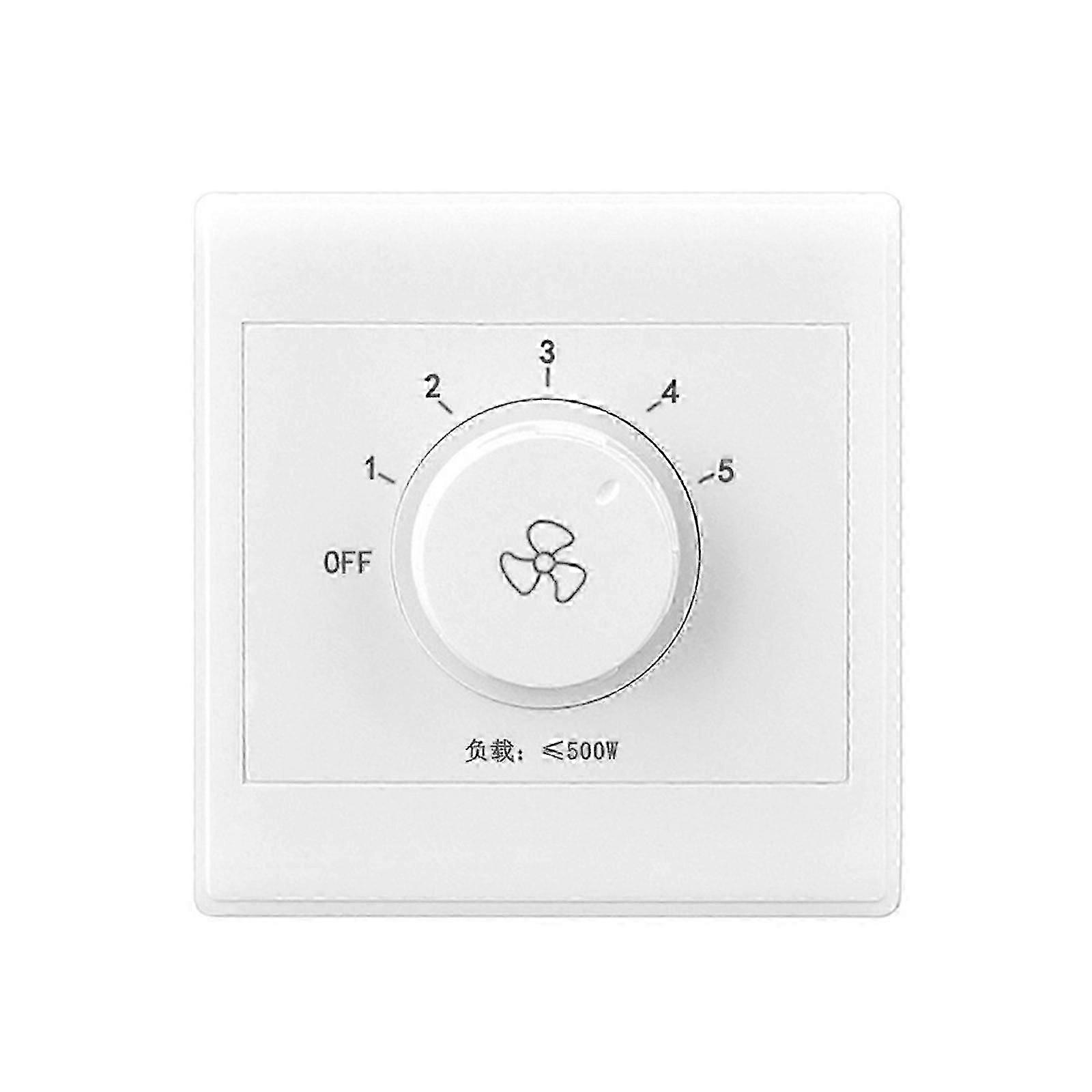 Ceiling Fan Speed Regulator 220V Adjustable Rotary Switch Wall Button