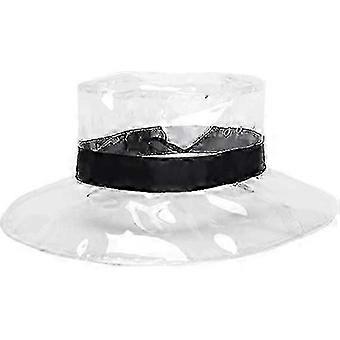 R8 Waterproof Clear Bucket Hat for Women - Fashionable Fisherman Rain Cap