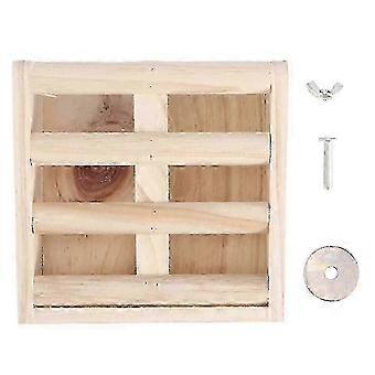Futterständer aus Holz für Kaninchen, Chinchillas und Meerschweinchen