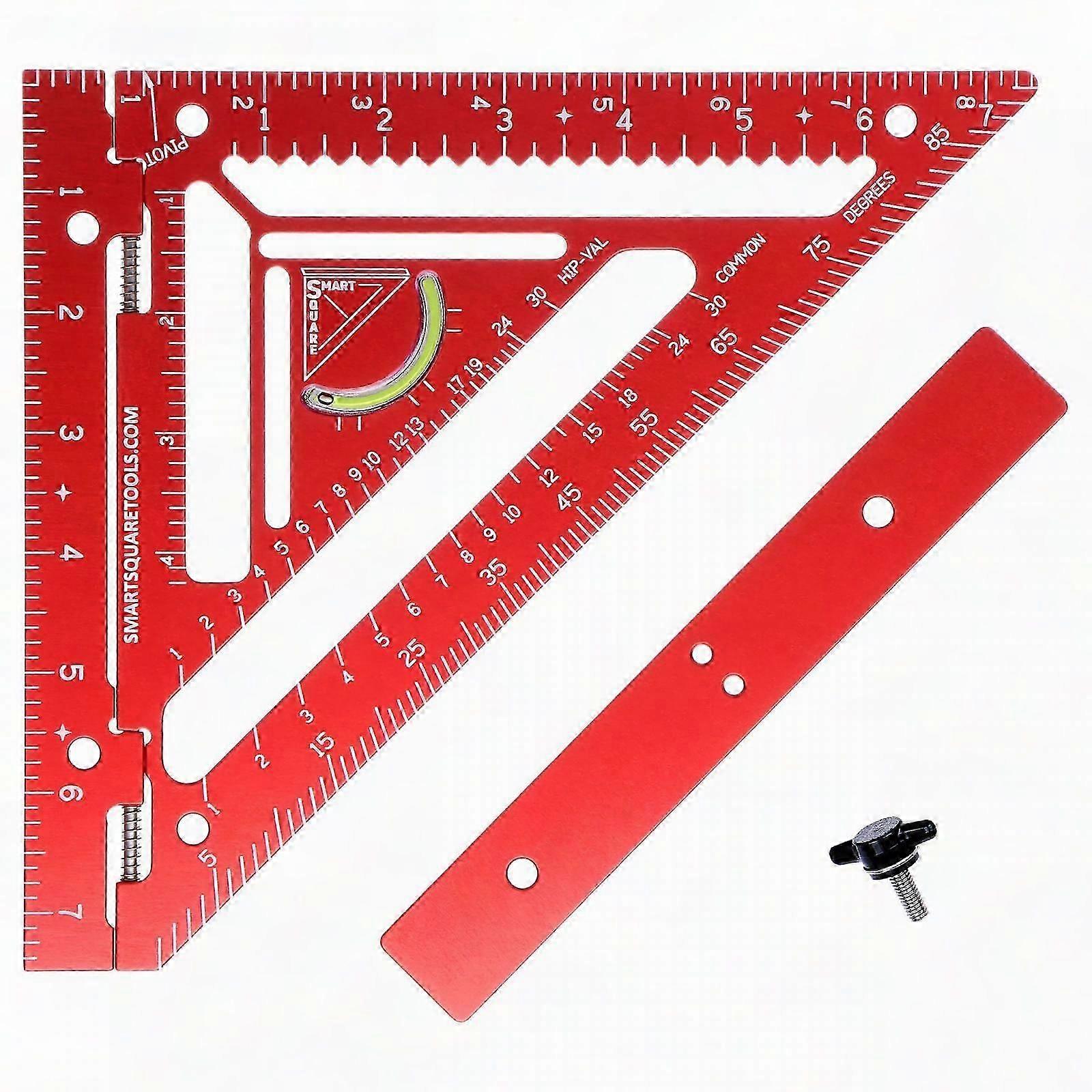 7.5" Premium Carpenter\'s Square with Smart Bubble - Jig Block - Precision Level Work - Repeatable Marking -GSLHL