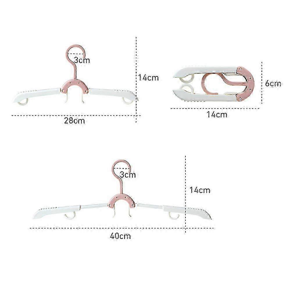 Foldable Plastic Clothes Hanger Multifunctional Clothes Drying Hook for Socks Underwear
