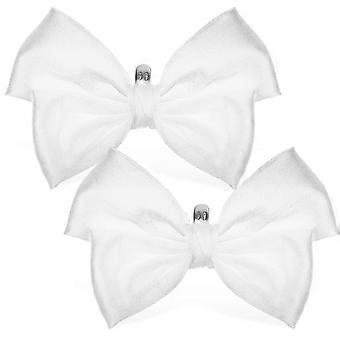 1 paire d’arcs en satin pinces à chaussures ornements de chaussures boucles de chaussures breloques de chaussures accessoires de chaussures