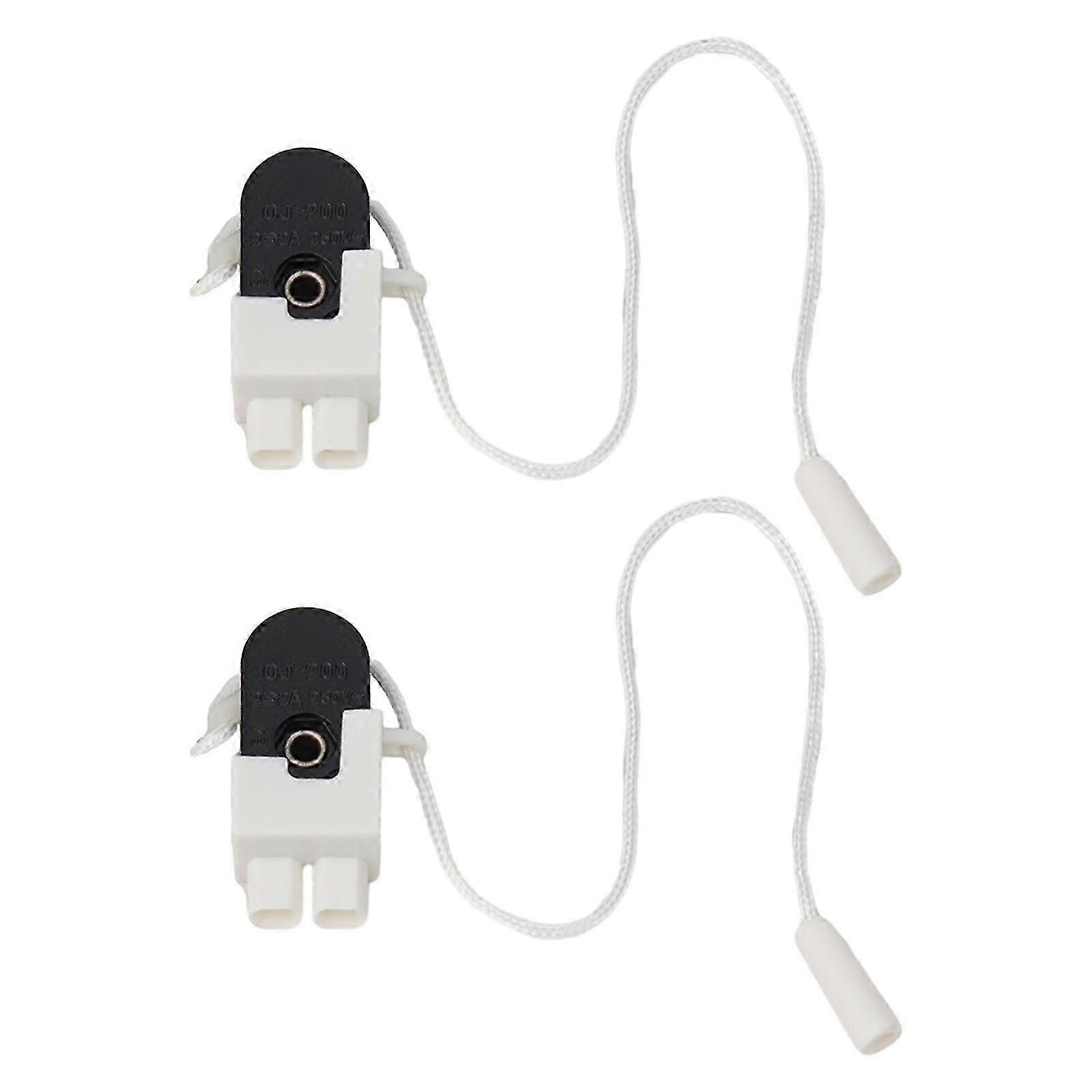 Cord-operated Switch Pull Switch Stainless Steel 2pcs Convenient To Install compatible with Pull Switch Lamp Switch Practical
