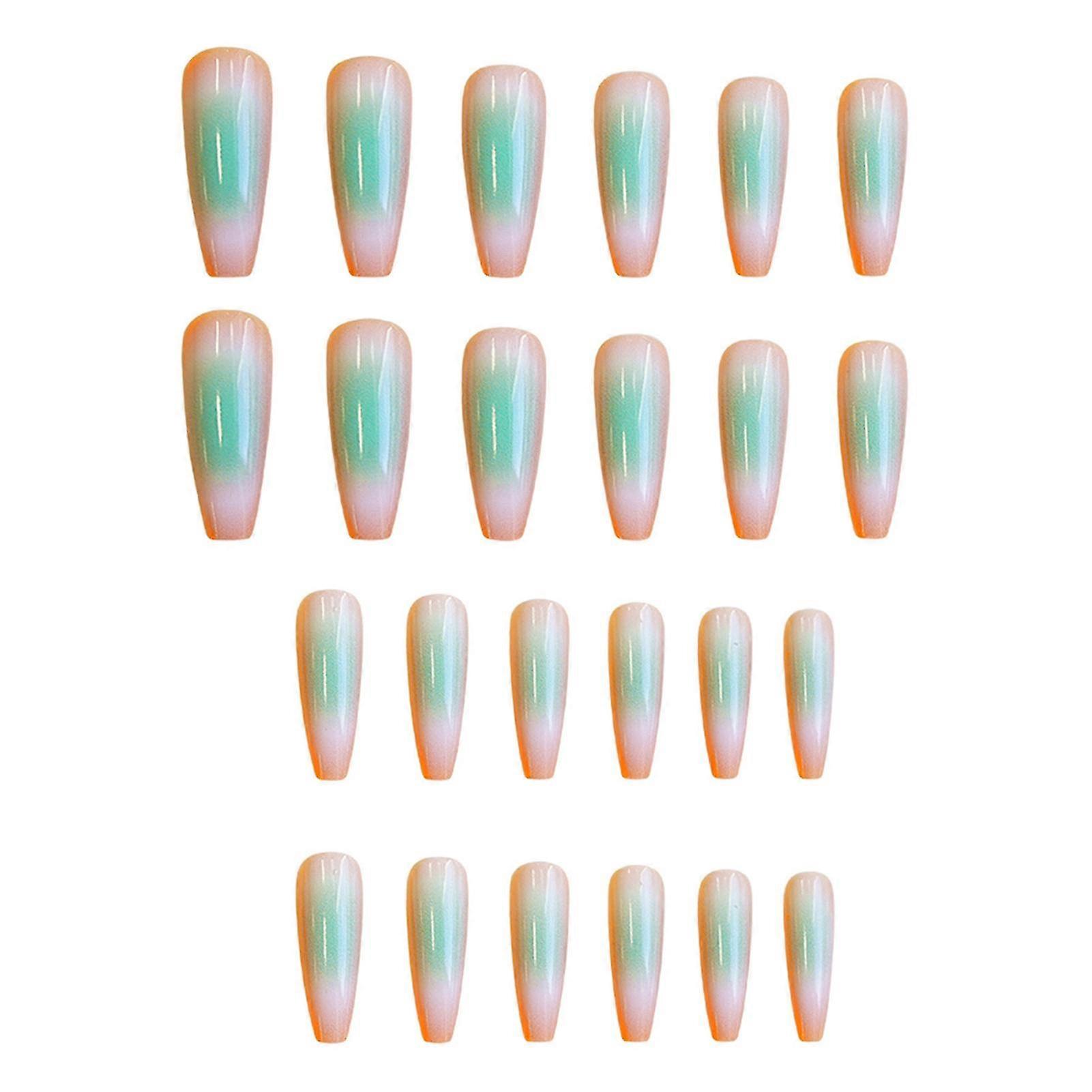 Orange Gradient Sunset Press On Nails