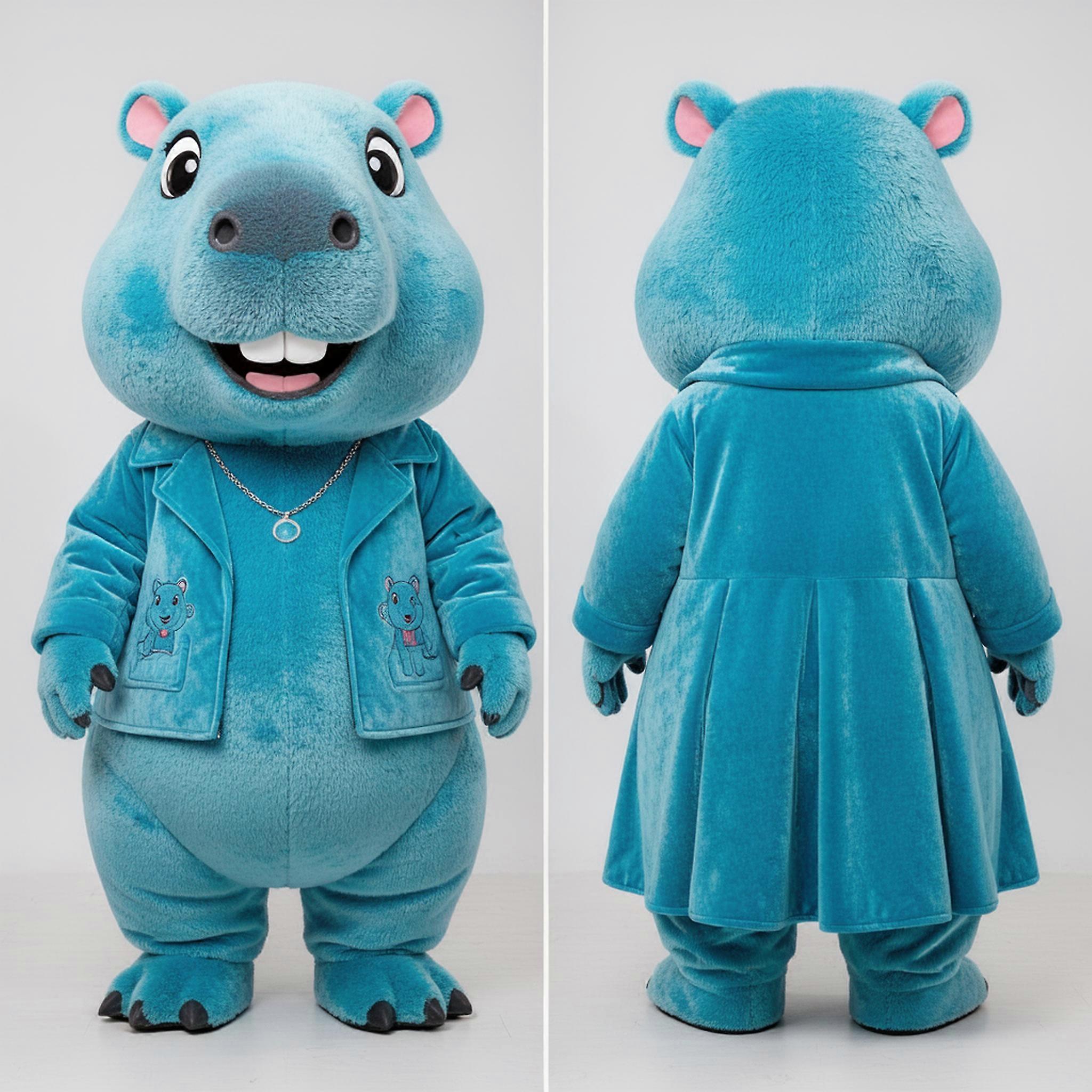 MASTICOT Cyan Plush Capybara Mascot