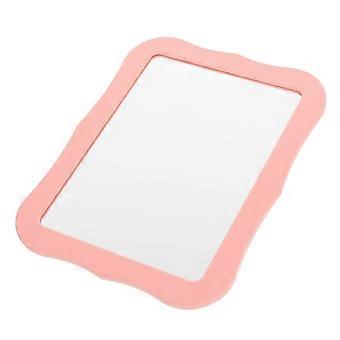 Magnetic Locker Mirror, Compact Makeup Mirror with Magnetic Backing, Pink, for School Locker, Bathroom, Office Cabinet, Refrigerator, 5.3 x 6.9 Inch