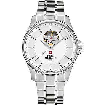 Swiss Military Swiss automatisk analog man Watch med SMA 34050.02 rustfrit stål armbånd