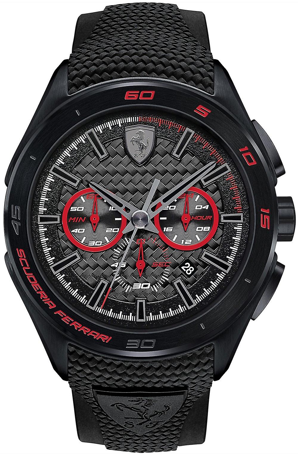Ferrari Grand Prize Watch for Quartz Analog Man with Silicone Bracelet 0830344