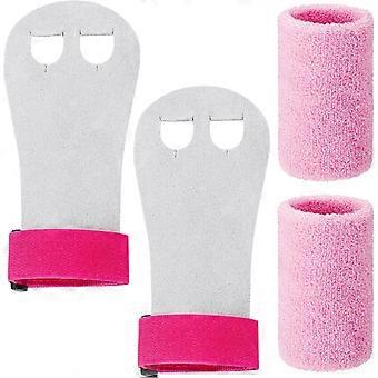 Gymnastic Grips and Wristbands Set for Girls and Kids