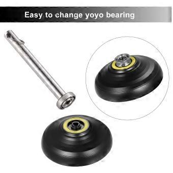 Yoyo Replacement 2pcs 8 Ball Responsive Yoyo Bearings with Short Axles and Bearing Remover Tool
