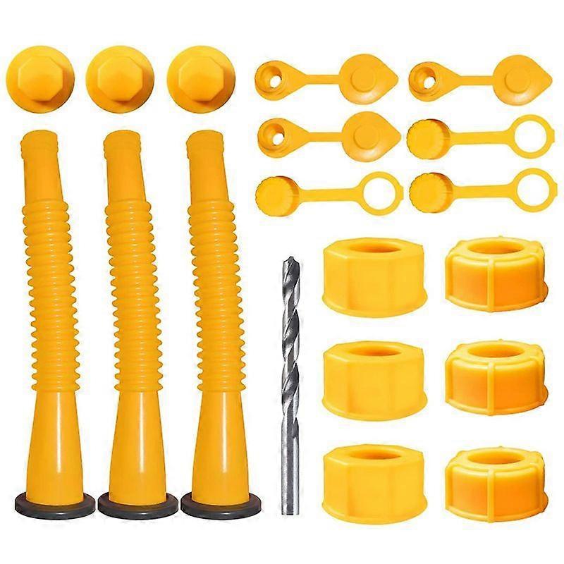 Hexagonal Nut Fitting compatible with Fuel Transfer Hose - Plastic Thread - compatible with Cans, Tanks and Pumps