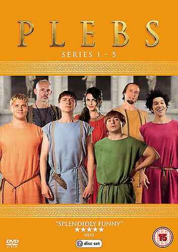 Plebs Series 1 - 5 DVD (2019) Tom Rosenthal cert 15 7 discs - Region 2