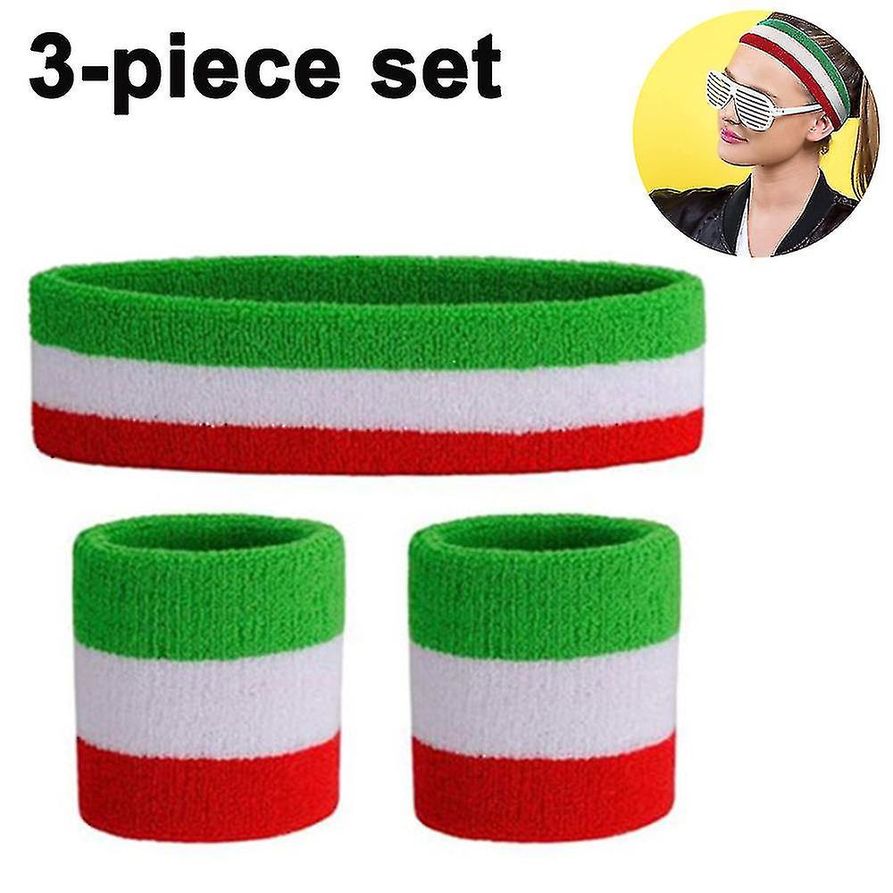 3 Pcs πουλόβερ που τίθεται αθλητικό βραχιολάκι headband