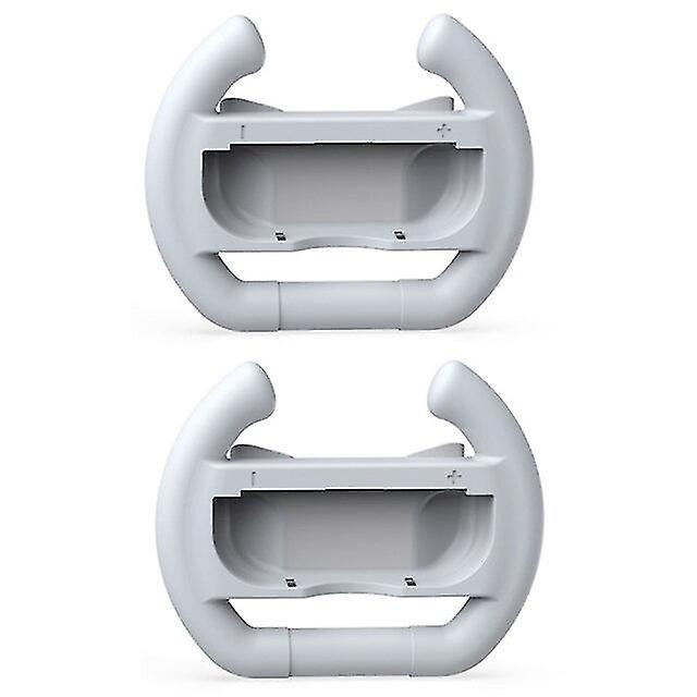 2pcs Abs Steering Wheel Handle Stand Holder Left Right Joy-con Joycon For Nintendo Switch Oled Controller Wheels Accessories