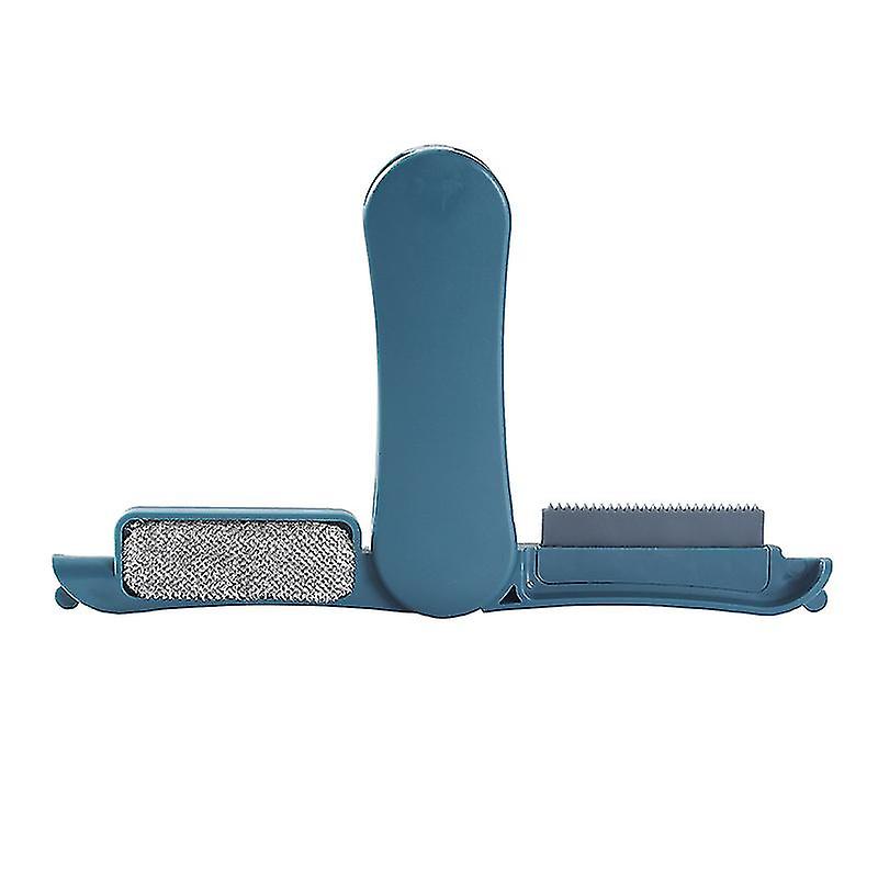 Multifunctional Portable Folding Bristles Double Brush Head Epilator (dark Blue)