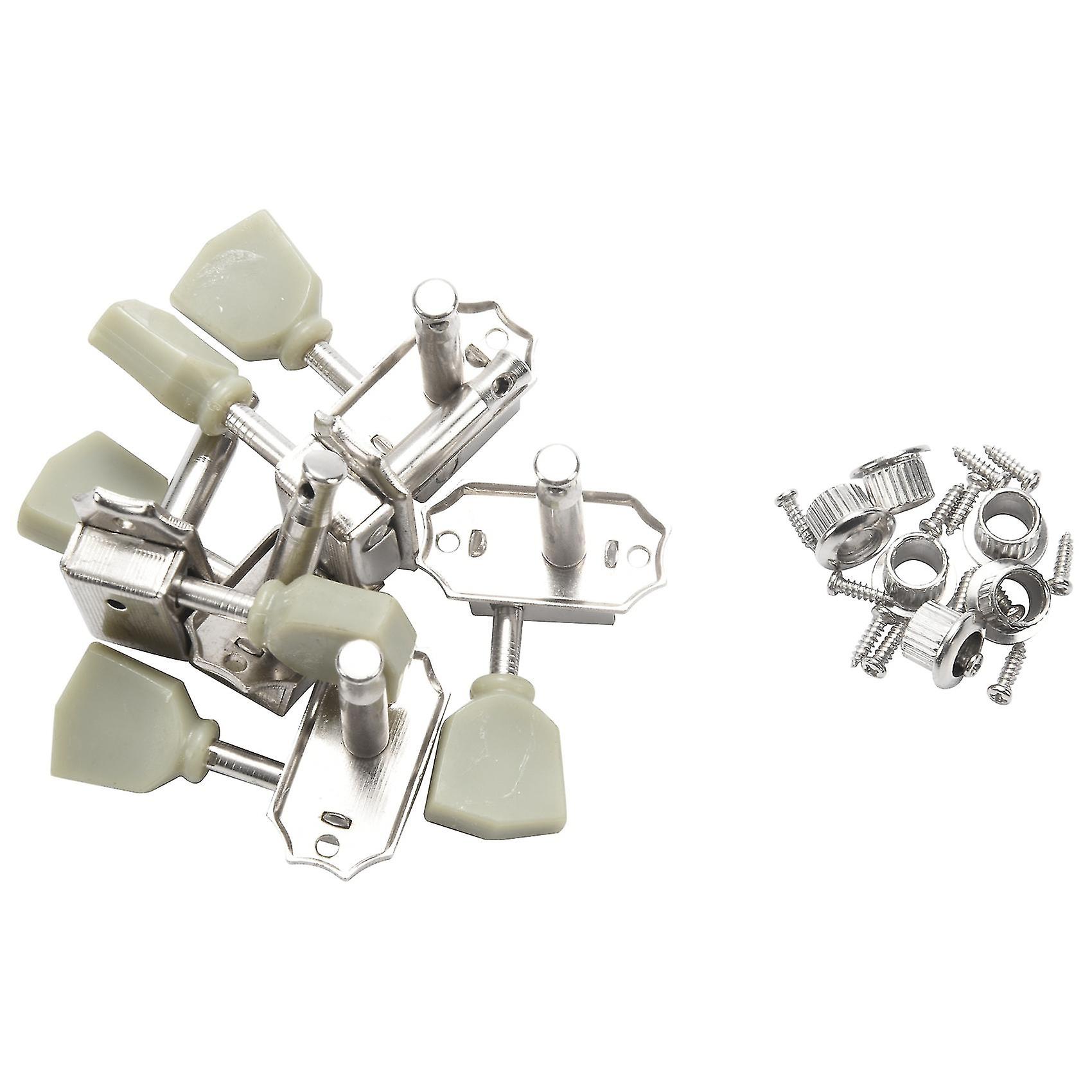 A Set 6 Pcs Retro Tzoid Button D String Tuning Pegs Key Tuner For
