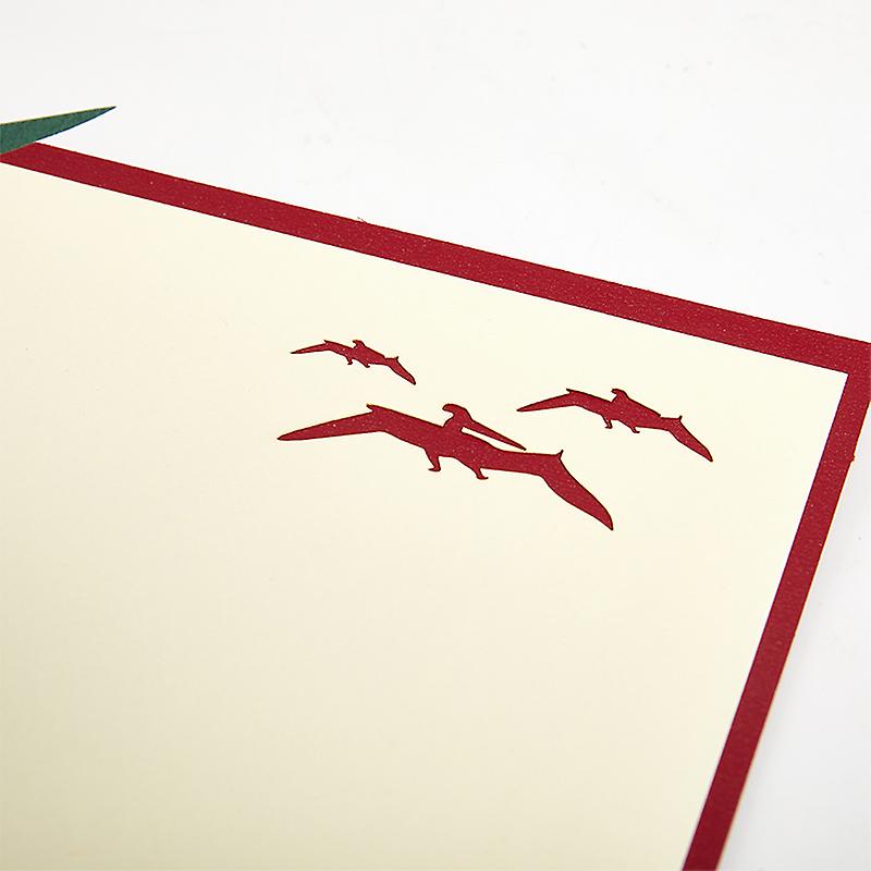 3d Dinosaur Happy Birthday Card Tyrannosaurus Card Kid Funny Greeting Cards