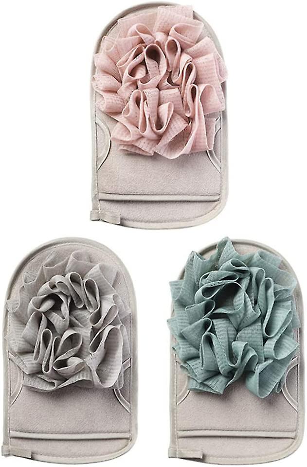 Exfoliating Gloves Shower Bath Gloves Double-sided Body Scrub Assorted