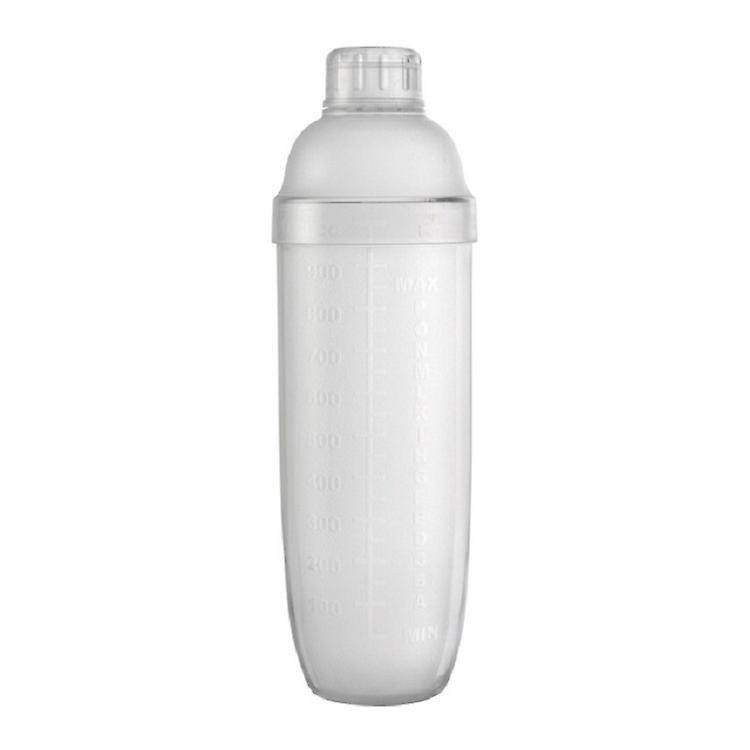 3 PCS Shaker Cup Shaker, Size:1000ml, Style:Ordinary Transparent 1000ml Ordinary Transparent