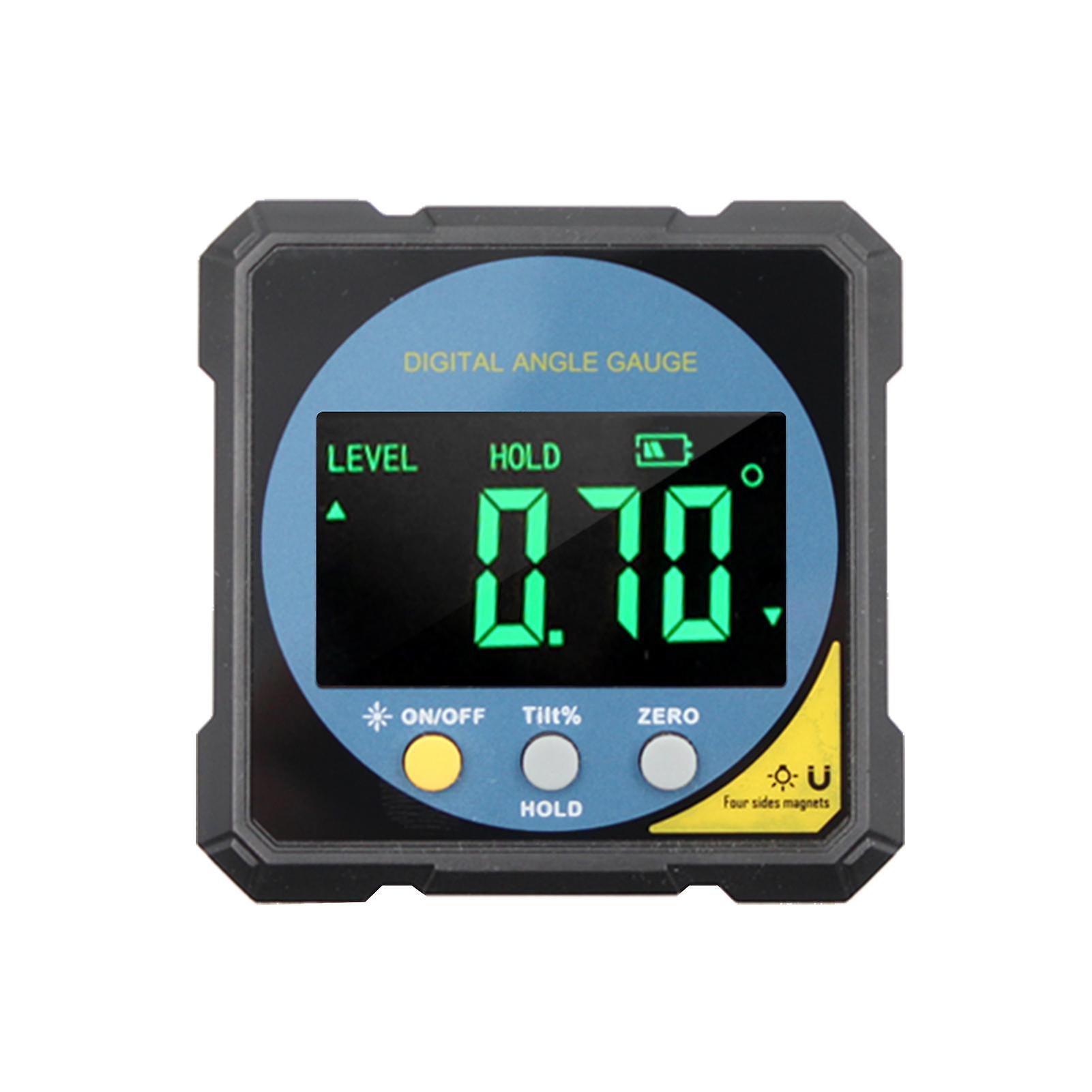 Two-sided Laser Digital Protractor Magnetic Inclinometer 4 x 90 degrees Angle Finder 2 Modes Level Box