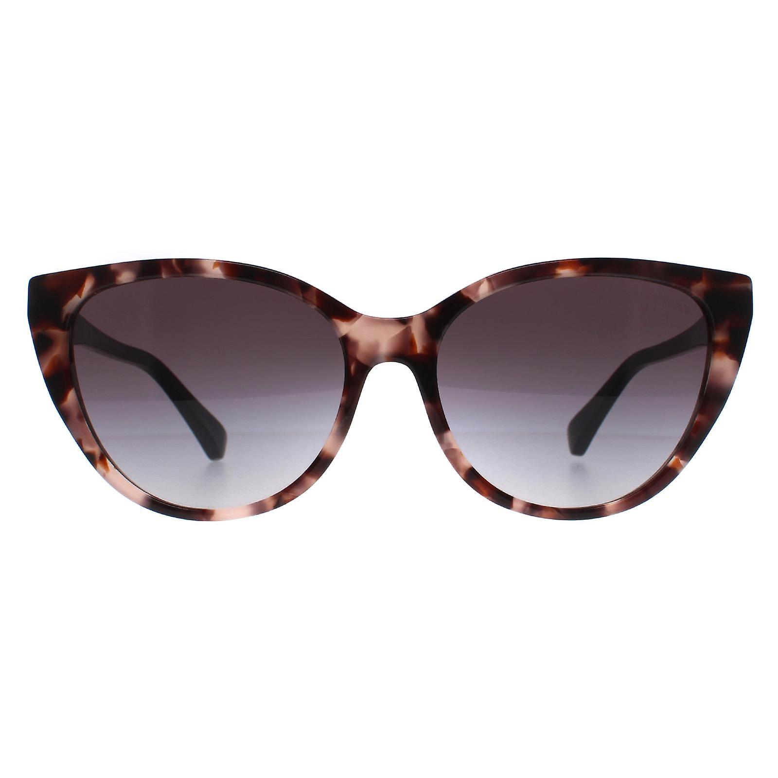 Emporio Armani Sunglasses EA4162 54108G Shiny Pink Havana Grey Gradient
