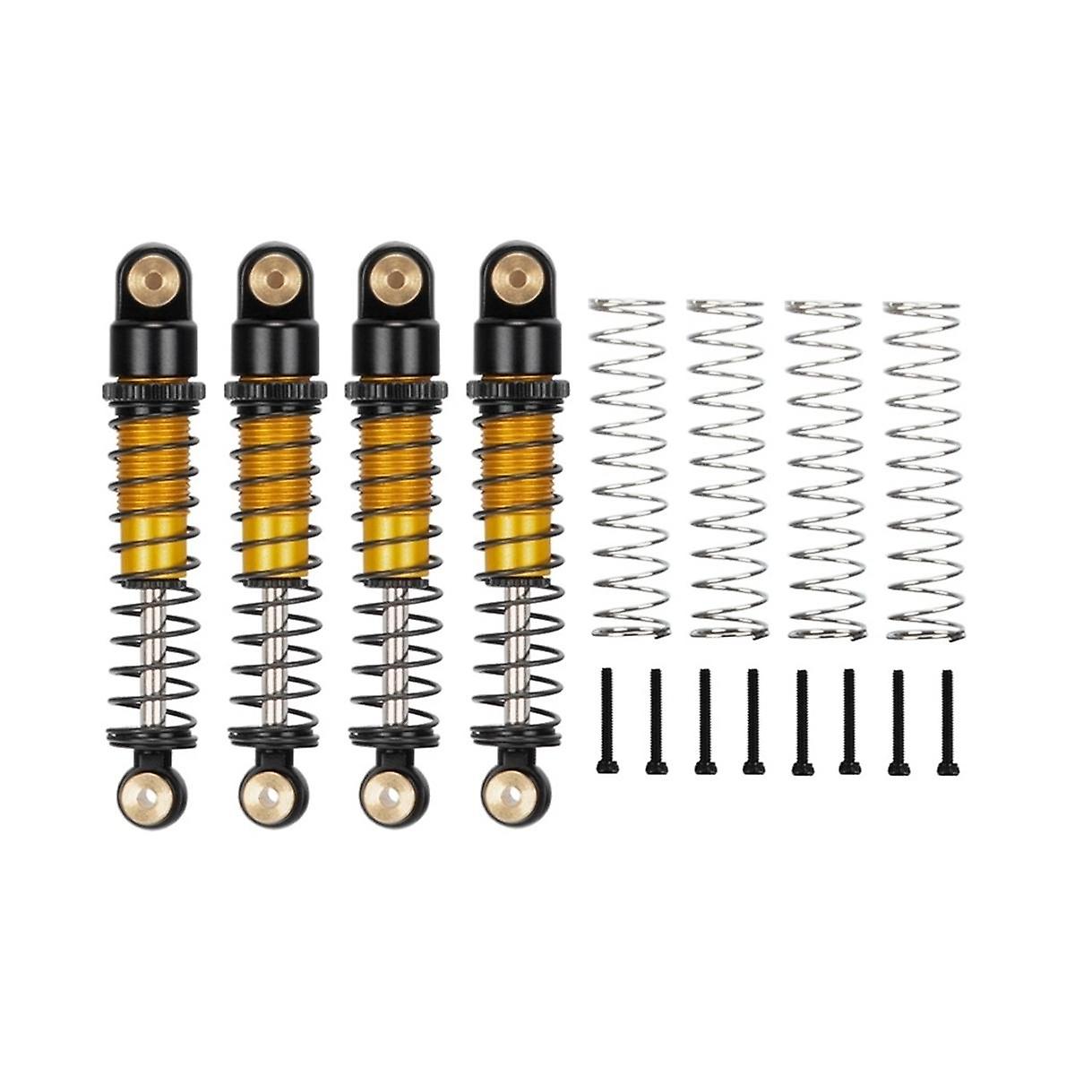 4Pcs 40mm Metal Damper for Axial SCX24 C10 JLU 1/24 RC Crawler Car Upgrade Parts, 2