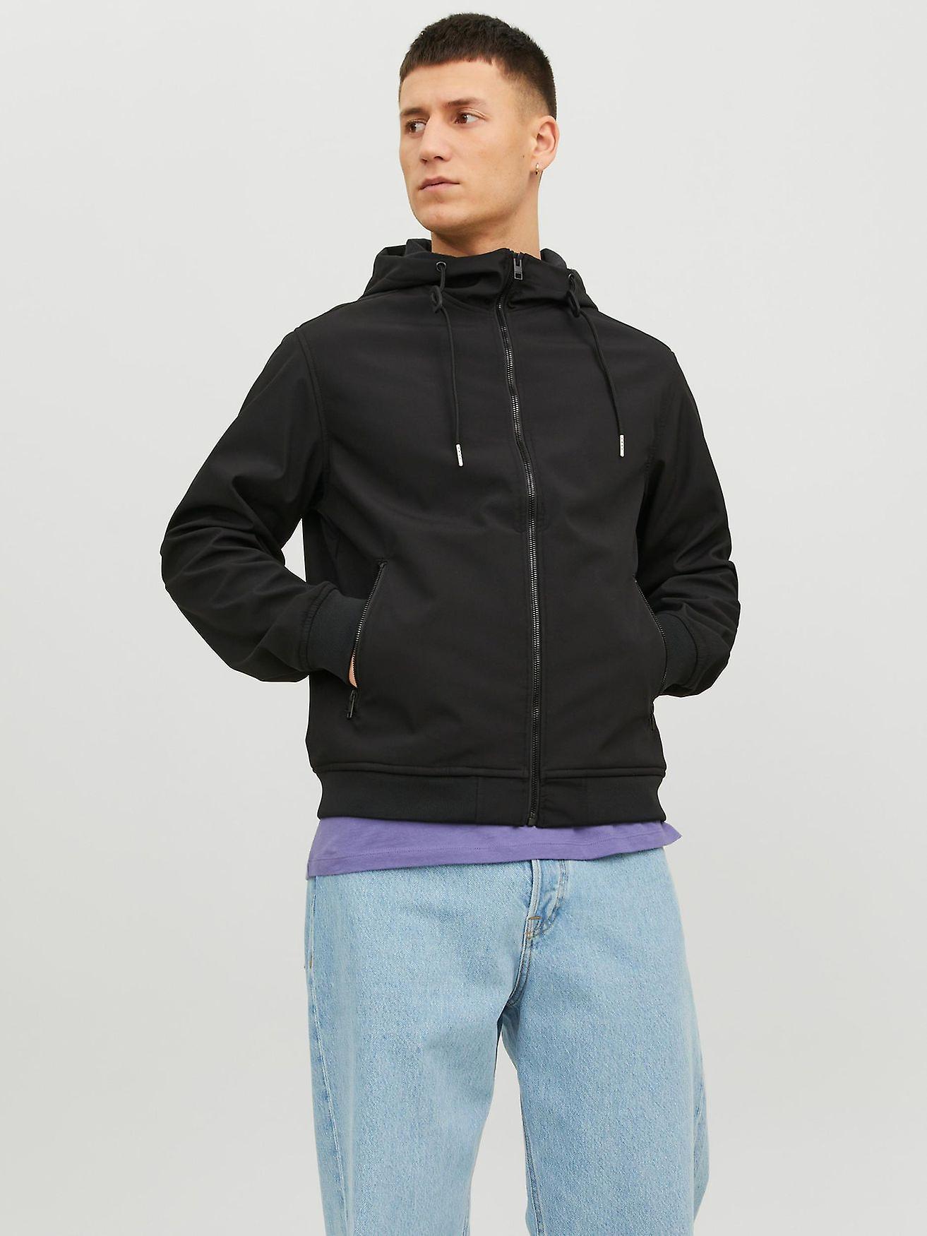JACK&JONES Men's Softshell Jacket Hooded Transition Bomber JJEBASIC