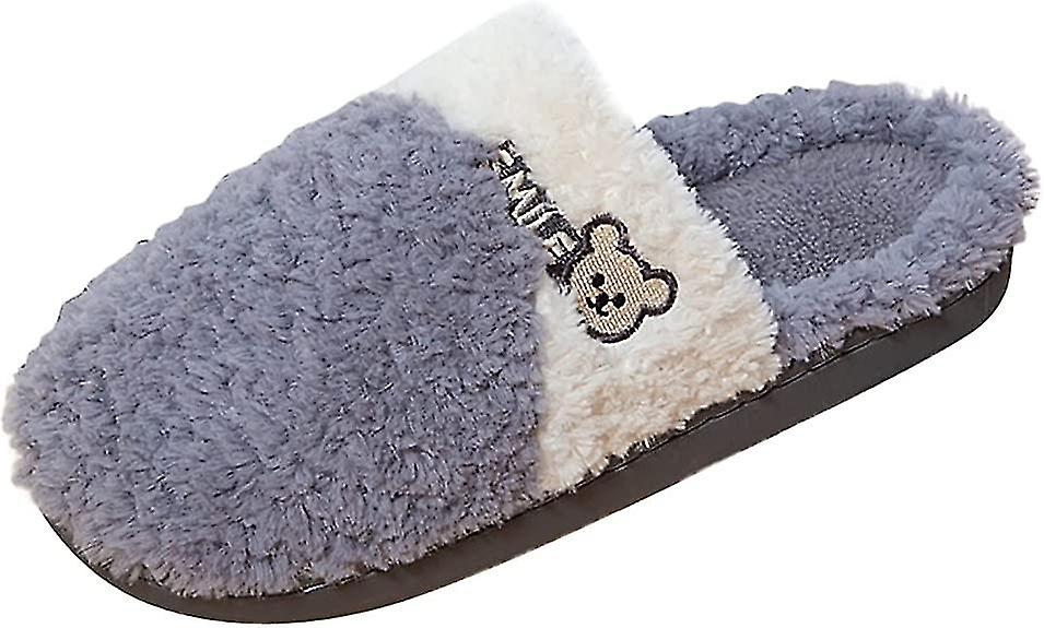 Womens Orthopedic Booties Mens For Men House Warm Slip Soft Plush Flop Slippers Flip On Shoes Slippers Men's Slipper (c-v-3)