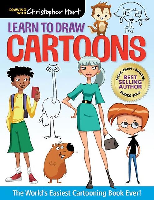 Learn To Draw Cartoons by Christopher Hart Paperback Book