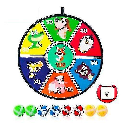 Dart Board Set Kids Dart Board With 8 Sticky Balls, Fun Party Play Game Toys