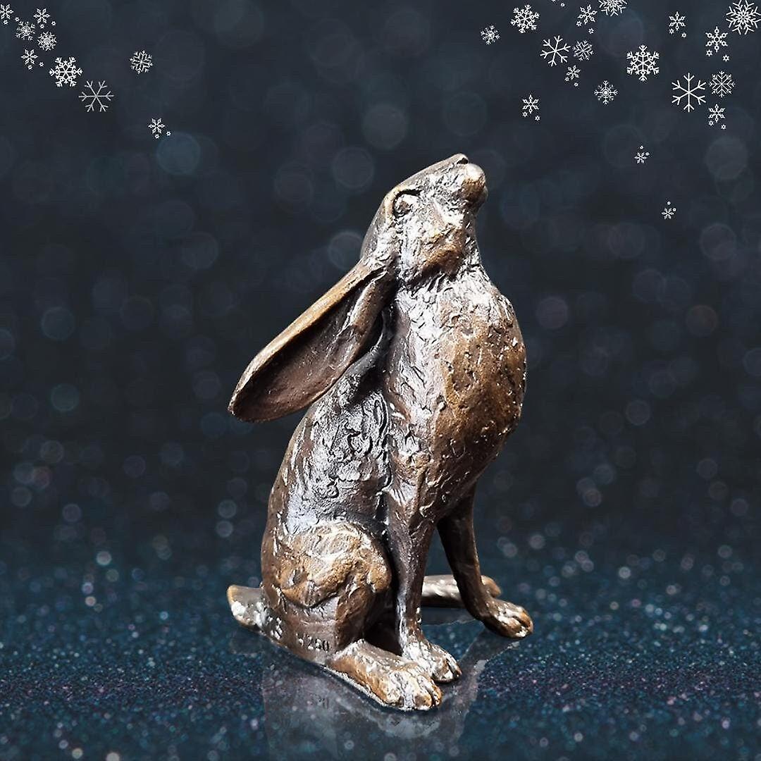 Small Hare Moongazer Figurine By Allianceinteriorsltd