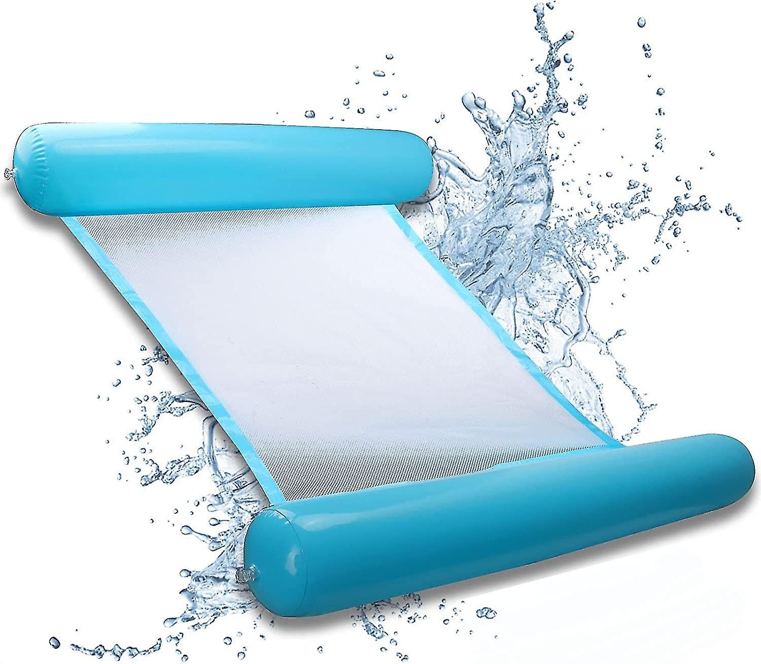 Inflatable Pool Mattress, 4-in-1 Floating Hammock, Inflatable Float Reclining Pool Water Hammock